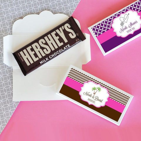 Personalized Candy Bar Wrappers for Bridal Shower
