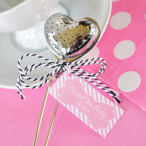 Heart Shaped Tea Infuser for Bridal Shower