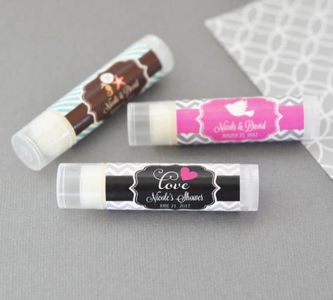 personalized lip balms for bridal shower
