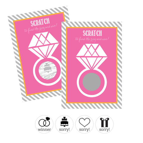 wedding ring scratch off game cards