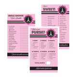 Bridal Shower Game Cards Set