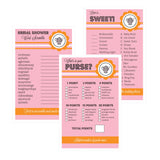 Bridal Shower Game Cards Set of 10