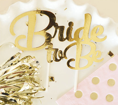 bride to be cake topper