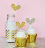 Glitter Heart Stickers