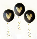 Gold Heart Party Balloons