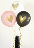 Gold Heart Party Balloons