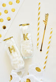 Monogrammed Champagne Glasses for Bridal Party