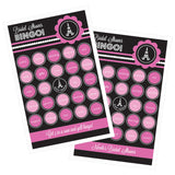 Bridal Shower Bingo Parisian Theme