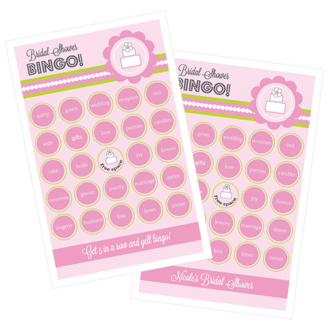 Bridal Shower Bingo