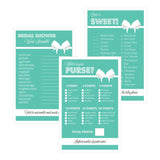 Bridal Shower Game Cards