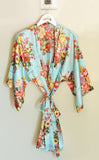 Floral Bridesmaid Robes Satin
