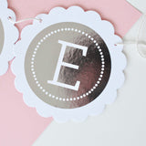 metallic foil scallop banner