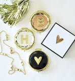 Monogrammed Compact Mirrors for Bridesmaids