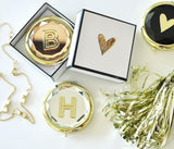 Monogrammed Compact Mirrors with Box