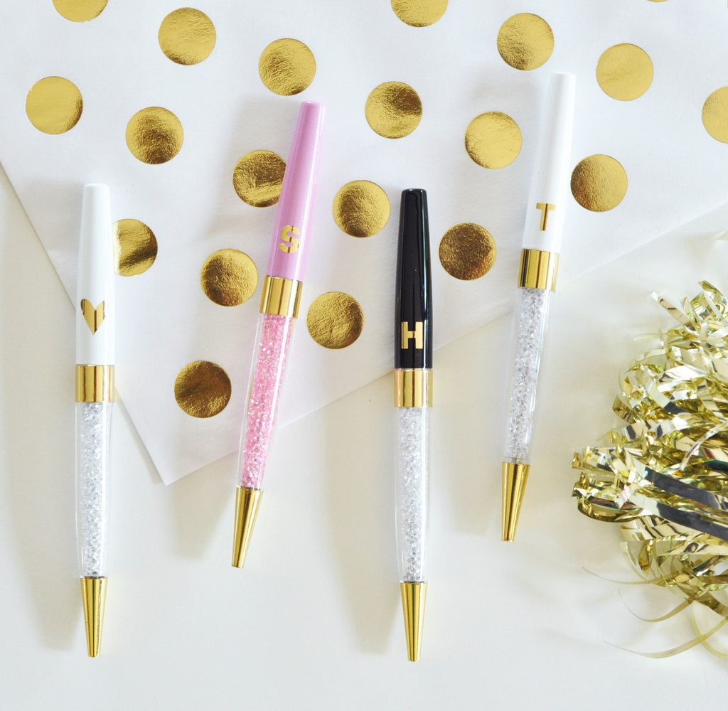 Monogrammed Glossy Pens 