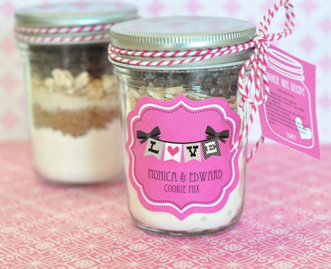 Bridal Shower Favors - Personalized Mason Jars