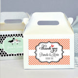 Personalized Mini Gable Boxes for Bridal Shower