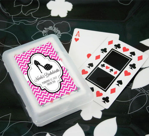 Personalized Playing Cards for Bridal Shower Favors