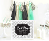 Bridal Shower Sign in Mint and Black