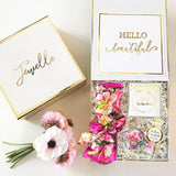 wedding favor boxes with tie the knot bracelet