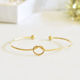 tie the knot gold bracelet